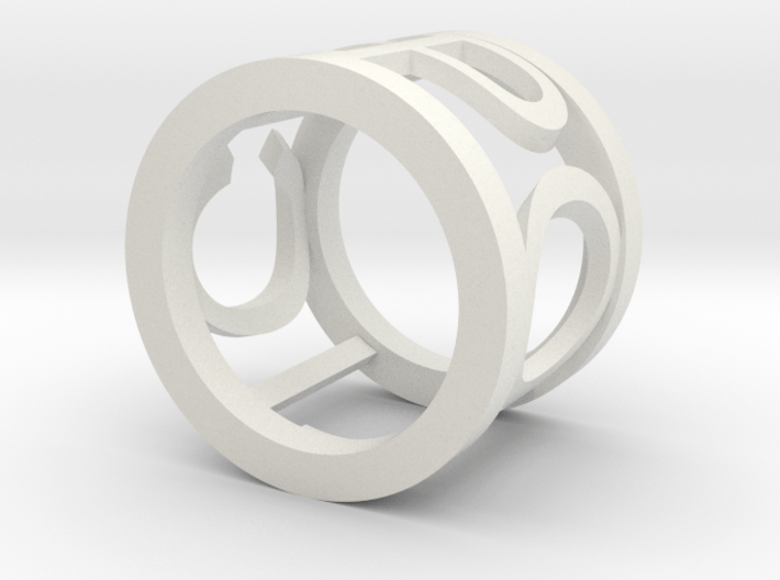 Police Ring 3d printed 