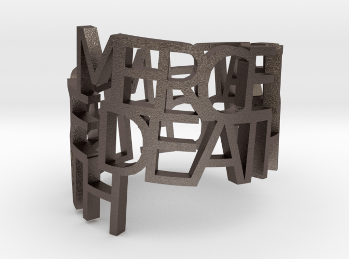 Merce Death Ring 3d printed 