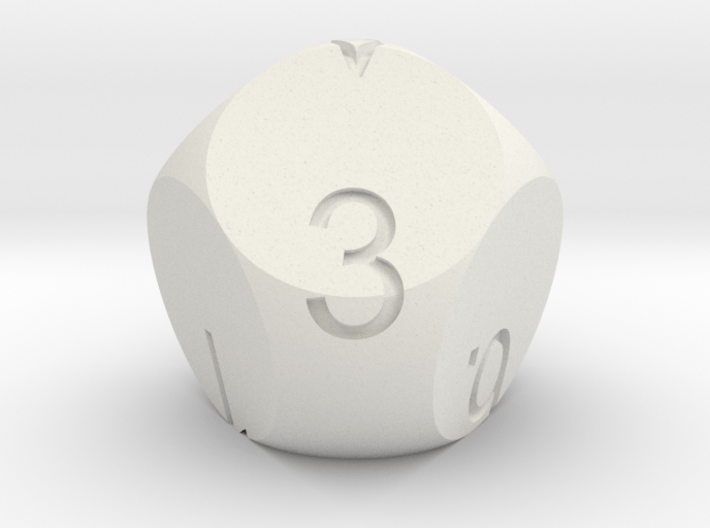 D7 3-fold Sphere Dice 3d printed 