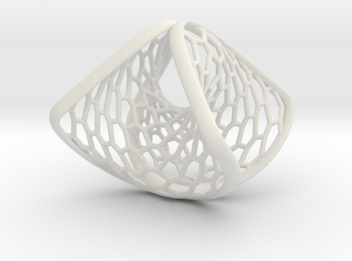 Hexagonal Space Warp | ring 3d printed 