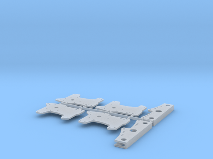 1/16 11 Inch Rearend 4 Bar Link Plates 3d printed