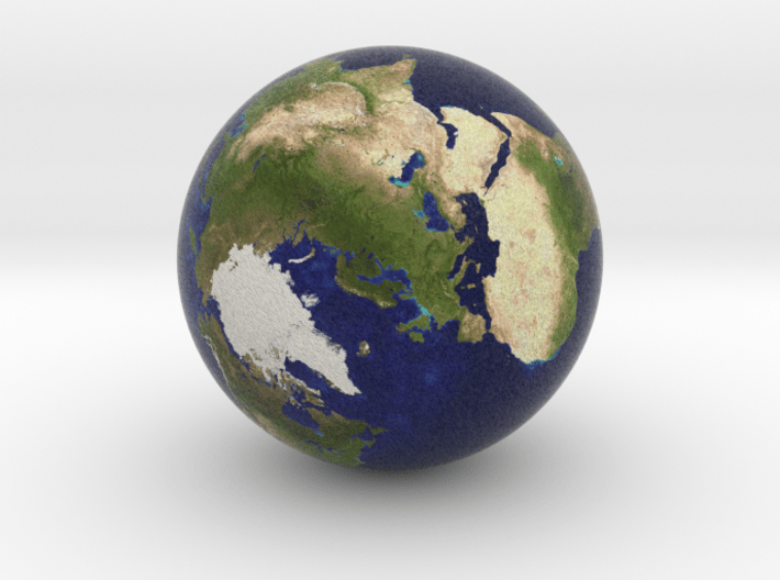 Earth Marble 0.5 inches in Diameter 3d printed 