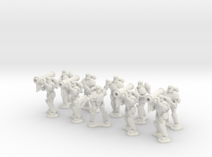 15mm Legionary Missile Support Squad 3d printed 