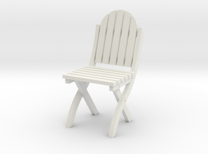 1:24 Wood Folding Chair (Not Full Size) 3d printed