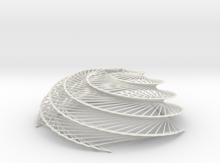 Phyllotaxis Sunflower B 3d printed 