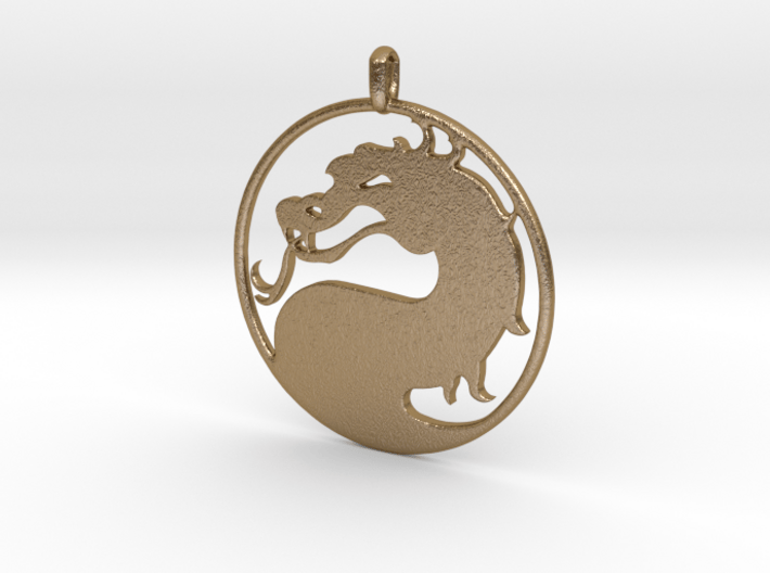 Mortal Kombat Logo - Necklace 3d printed