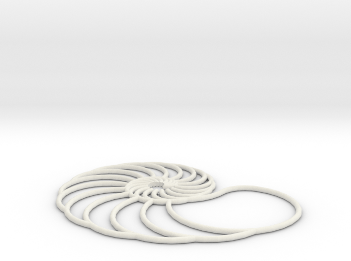 nautilus pendant arched 3d printed