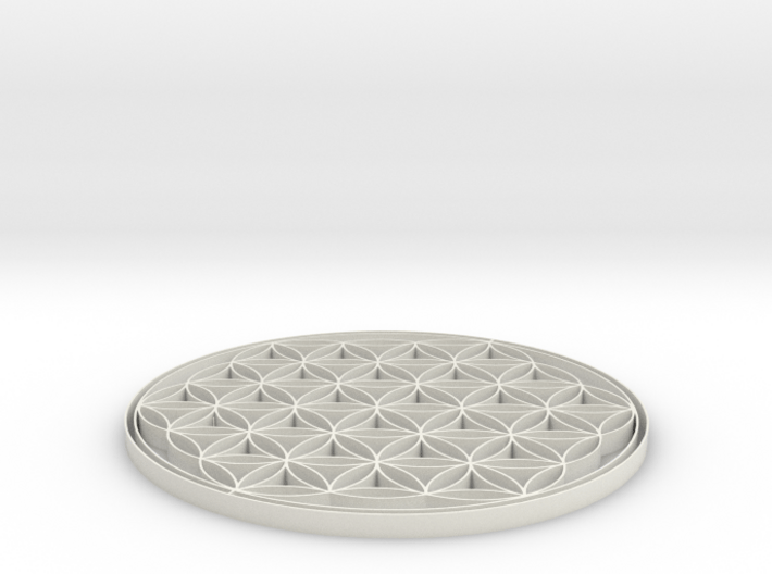 Flower of life coaster 80x3mm 3d printed