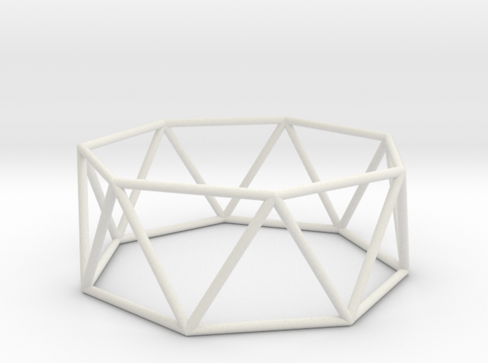 heptagonal antiprism 70mm 3d printed