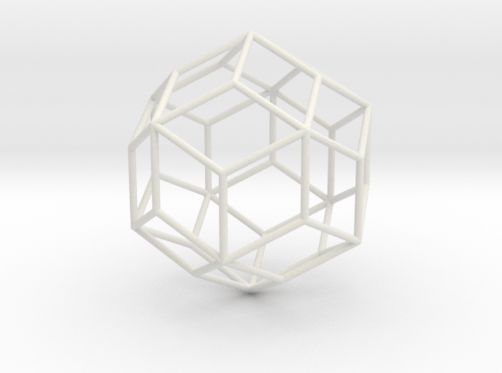 RhombicTriacontahedron 70mm 3d printed 
