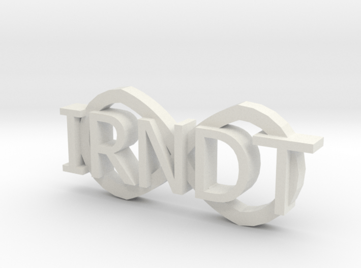 IRNDT Logo Key Fob 3/4&quot; height 3d printed