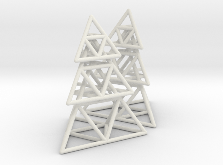 triangle pyramid earring stack 3d printed 