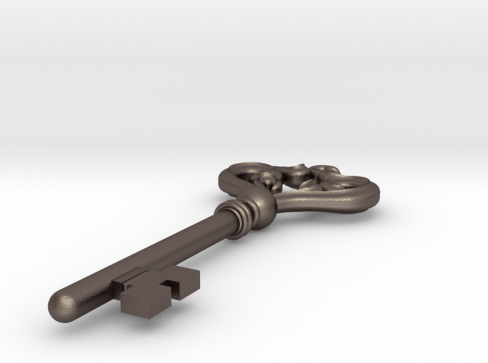 Victorian Key pendant 3d printed