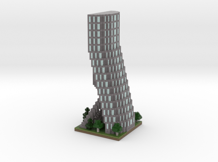 30x30 Tower04 (mix trees) (1mm series) 3d printed