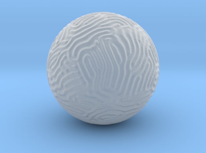 Small Reaction Diffusion Sphere 3d printed