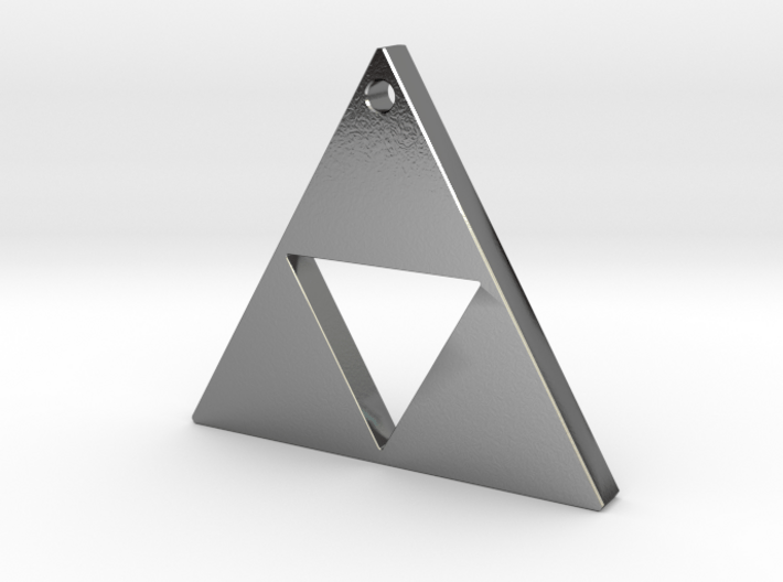 Triangle Earrings or Charm 12mm 3d printed
