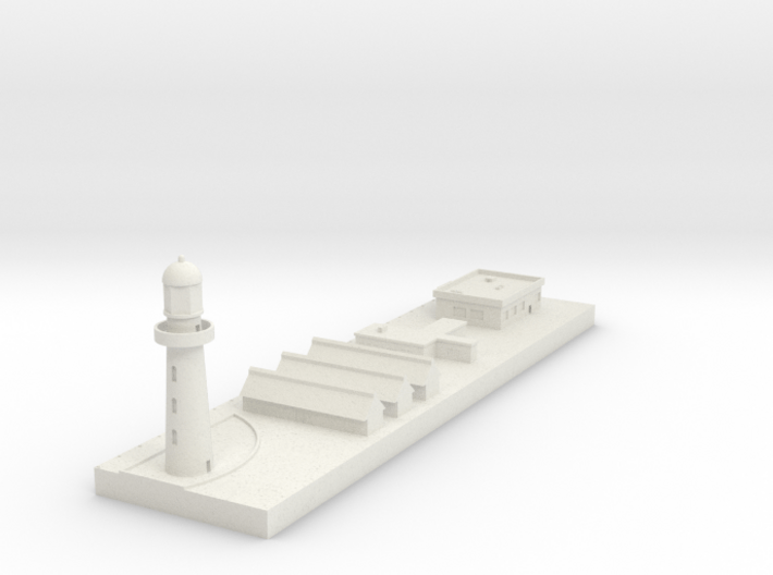 1/700 Concrete Dock and Buildings 3d printed