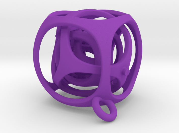 Gyro the Cube (XS) (Ring + Smooth) 3d printed 