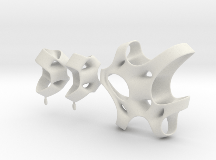 Sponge Collection - Earrings 3d printed