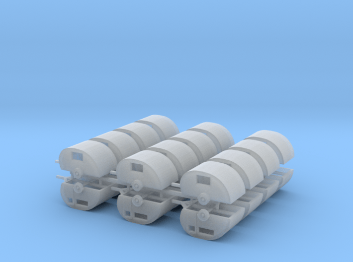24 Z Scale trailers 3d printed