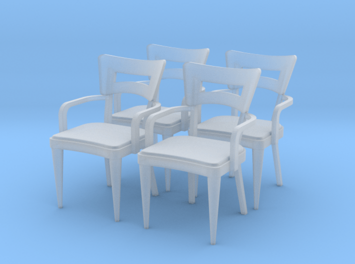 1:48 Dog Bone Chair, with Arms 3d printed 