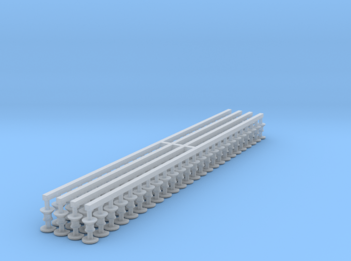 N Scale Gresley Buffer (Clipped) Pack of 100] 3d printed 