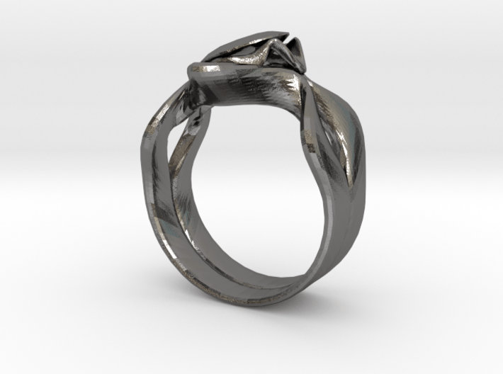 Lotus Ring 3d printed 