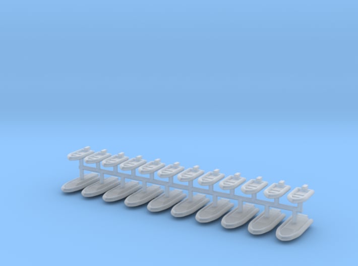 1/600 Rigid Hulled Inflatable Boats (x22) 3d printed 