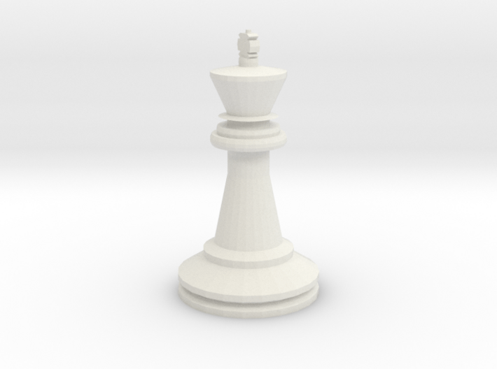 Large Staunton King Chesspiece 3d printed 