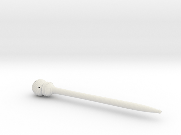 Hairstick with golf ball 3d printed