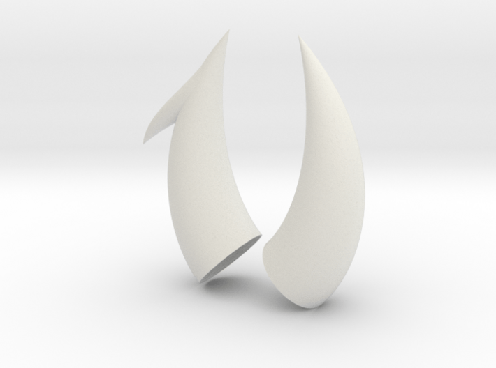 Small Virgo Horns 3d printed 