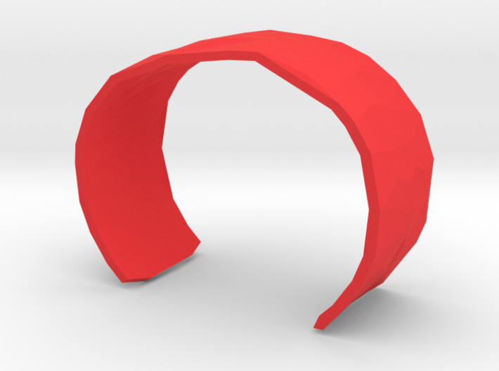 Cell Cuff Faceted (48mm Inner Radius) 3d printed