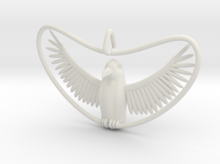 Bird Pendant 3d printed