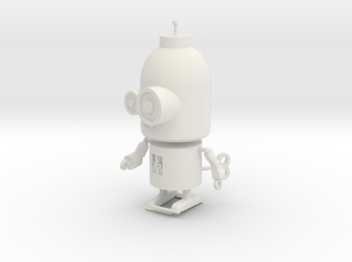 Little Wind-Up Copperbot Printing Model 3d printed 