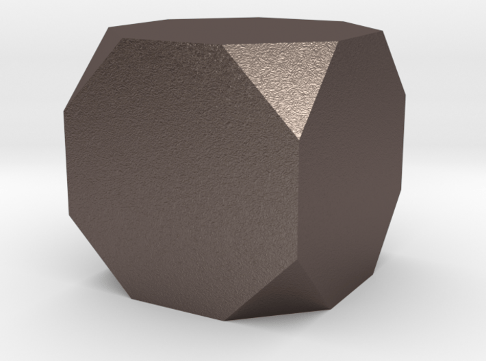 truncated cube 3d printed 
