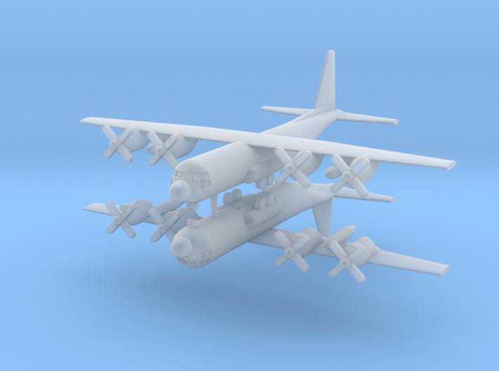 1/600 C-130H Hercules (x2) 3d printed
