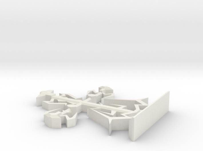 Intricate Medieval Cross on Stand Large 7'' 3d printed