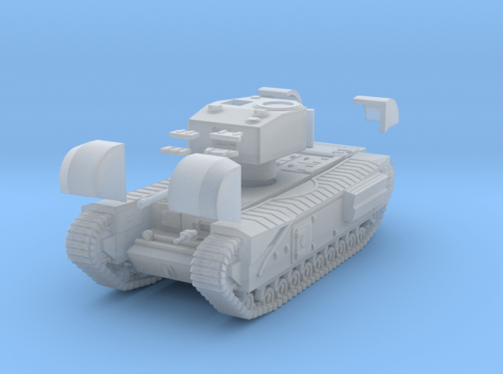Tank- Churchill Mk III (1/87th) 3d printed