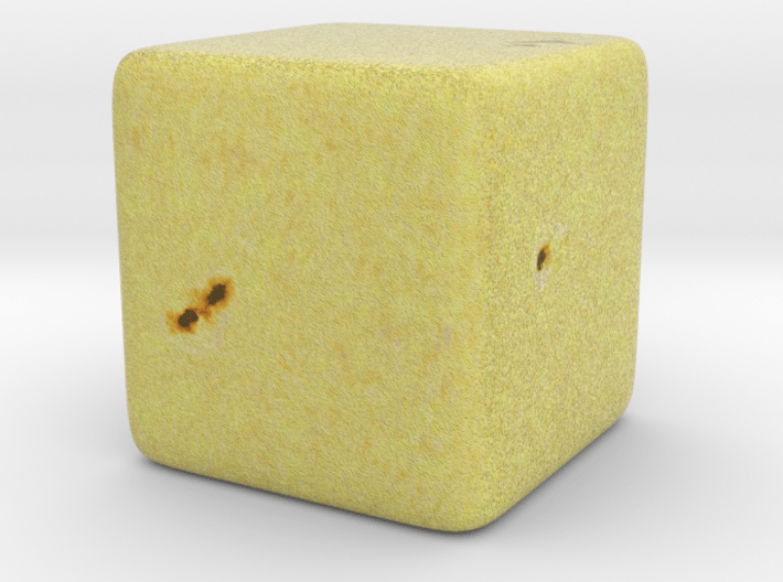 Cube Star : The Sun, 1 inch 3d printed 
