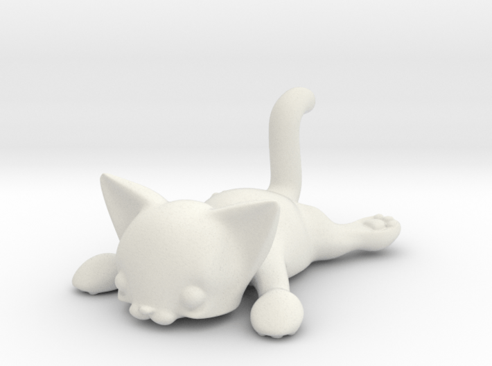 Flat Cat 3d printed 