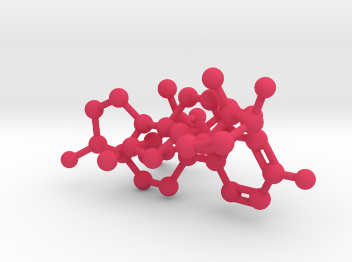 Testosterone Estrogen molecules crosslinked 3d printed 