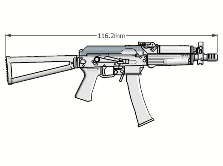 1:6 scale Russian Vityaz SMG Full Package revised 3d printed