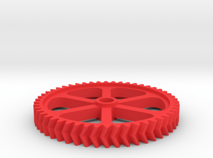 Double Helical Involute Gear M1.5 T50 3d printed 