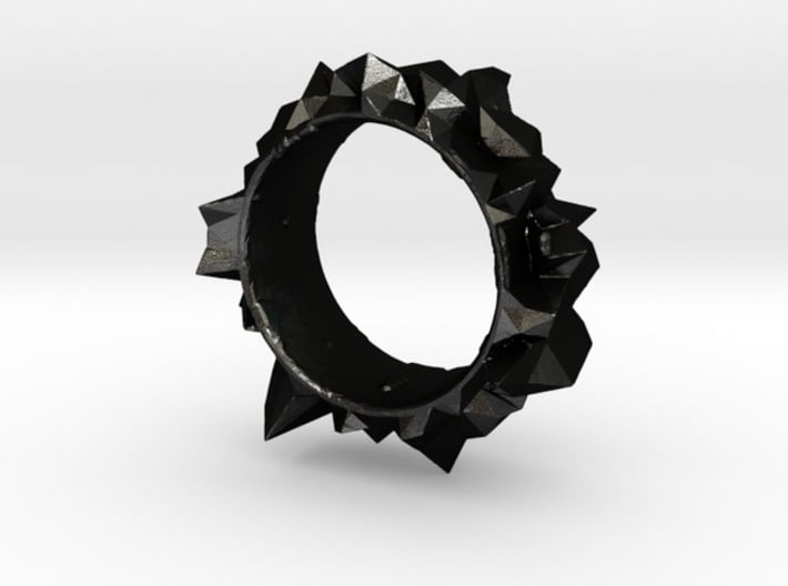 Facets Ring - Part 2 (Size 7) 3d printed 