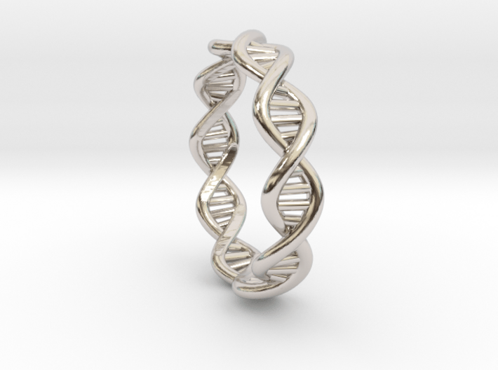 Female DNA Ring From The Male Female Matching Set 3d printed 