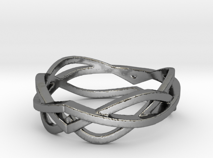 Curves 8 Ring Size 8 3d printed