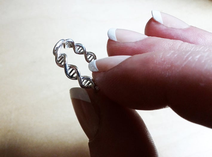 The Ring Of Life DNA Molecule Ring 3d printed Photograph by Cheri Cloninger