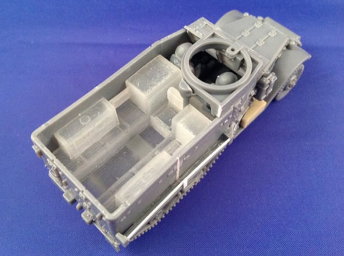 7201B • 3×M9A1 Half-track Body 3d printed Conversion used on Plastic Soldier Company M5 half-track kit