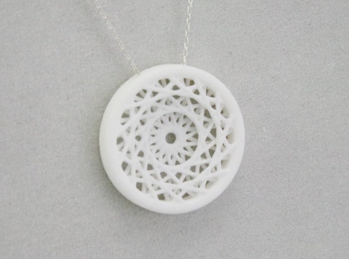 Triple Layered Spirograph Pendant 3d printed Necklace Chain Not Included in Purchase