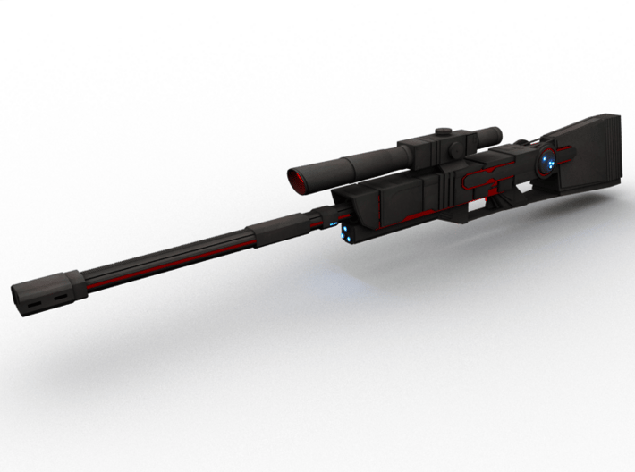 Futuristic Sniper Rifle 3d printed Add a caption...